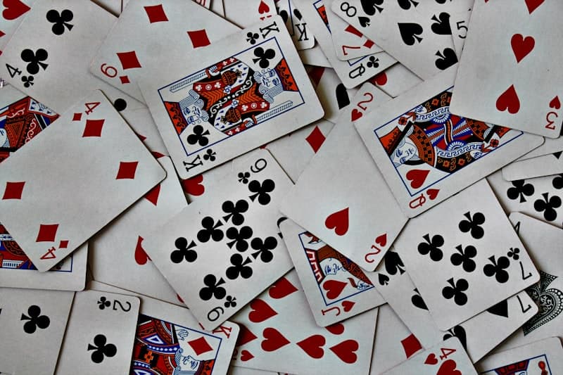 Texas Hold'em Poker table setup